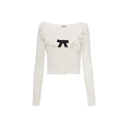 MIU MIU SS21 Свитер Женский Белый