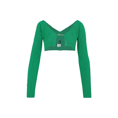Jacquemus SS22 Slim Fit Трикотаж Женский Зеленый