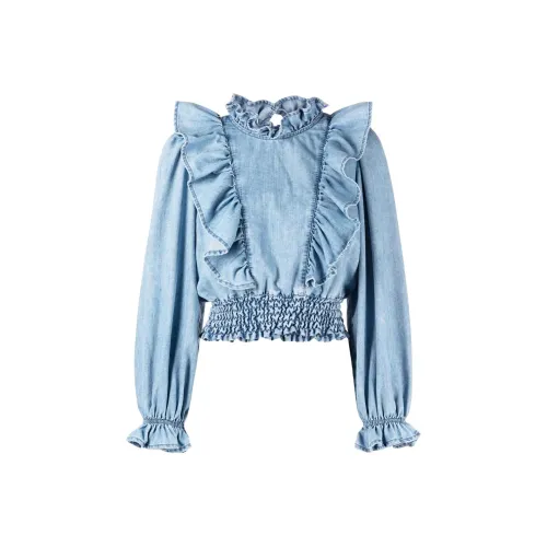 PINKO Синий Женские Короткие Топы