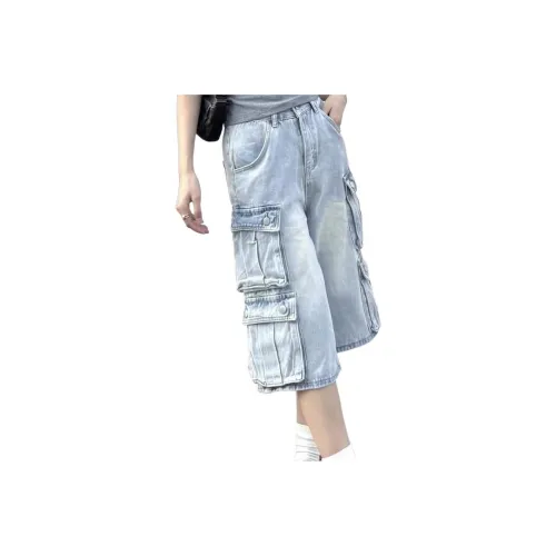 Chisportate Джинсовые шорты Унисекс Blue