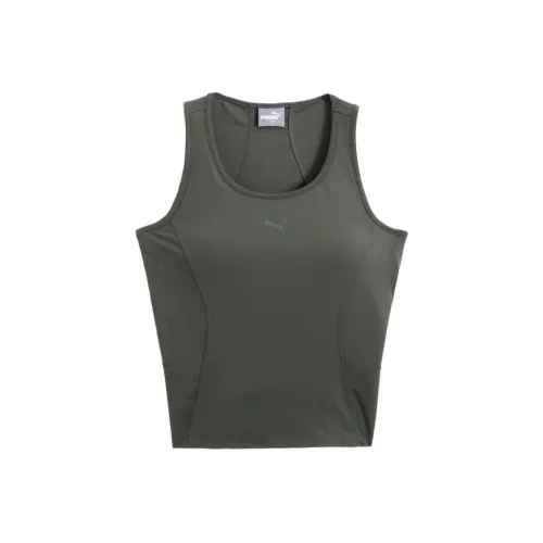 PUMA Оливково-зеленый Женские Майки