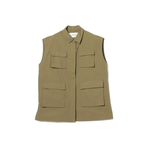 Beams Оливково-зеленые Женские Майки