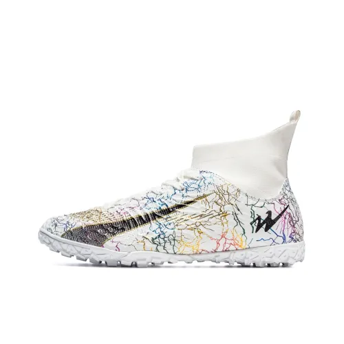 Binary TF Шипы Амортизация Устойчивый к истиранию Легкие Футбольные бутсы Унисекс Белый