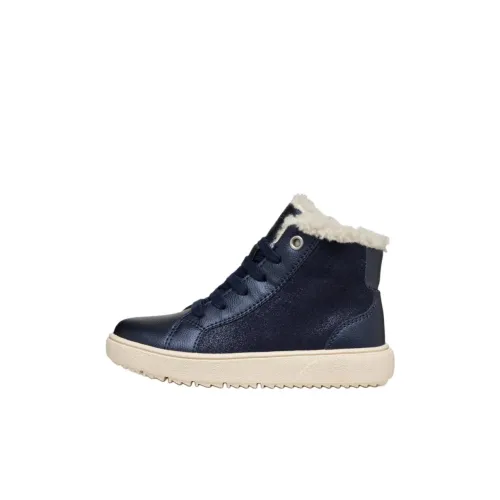 GEOX Детские кожаные сапоги High Top Blue Kids
