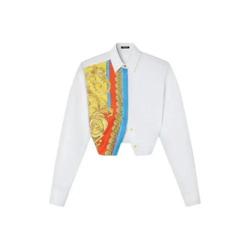 VERSACE Белый Женские Короткие Топы