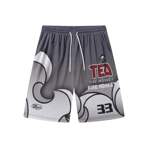 FireMonkey Серые Унисекс Баскетбольные шорты