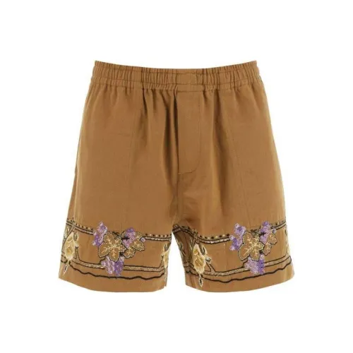 Bode Коричневые Мужские Повседневные Шорты