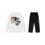 Комплект (белый топ+черные брюки)