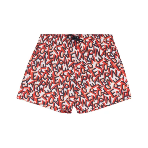 EMPORIO ARMANI Пляжные шорты Мужские Оранжевые