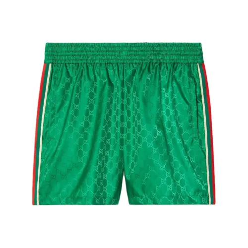 GUCCI Зеленые Мужские Пляжные Шорты
