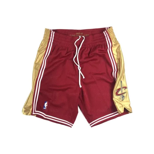 MITCHELL NESS Баскетбольные шорты Мужские Бордовые