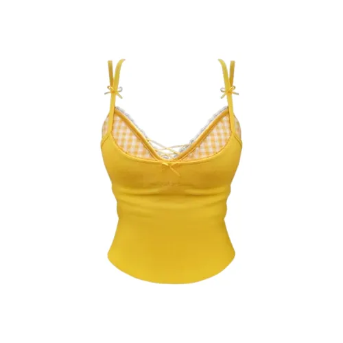 METE WHALE MT Топ на бретелях Женский Желтый