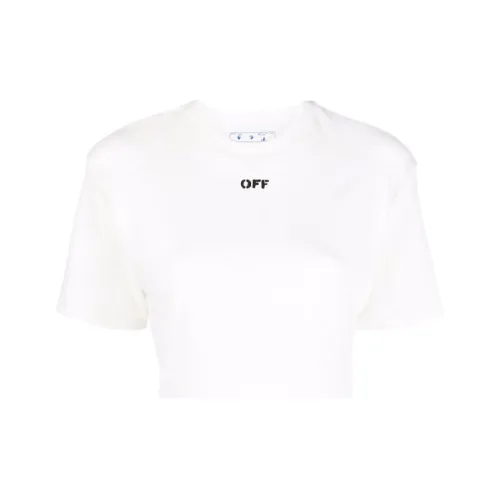 Off Белый SS22 Белый Женские Короткие Топы