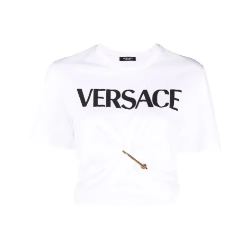 VERSACE Белый Женские Короткие Топы