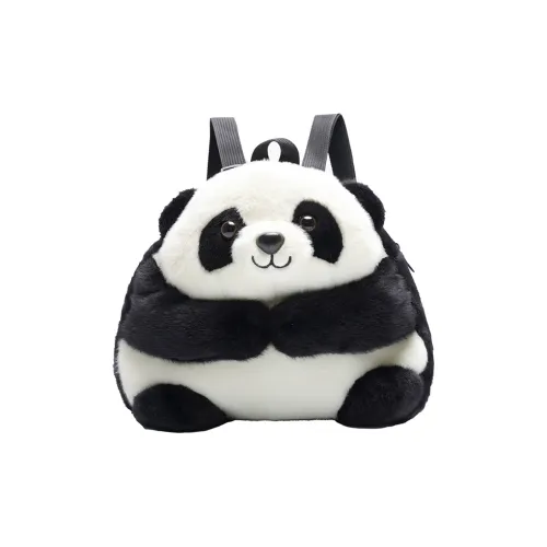 BUBM Велюр Рюкзак Унисекс Черный Белый