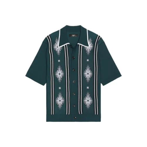 AMIRI SS25 Рубашка Мужская Винтажная Синяя