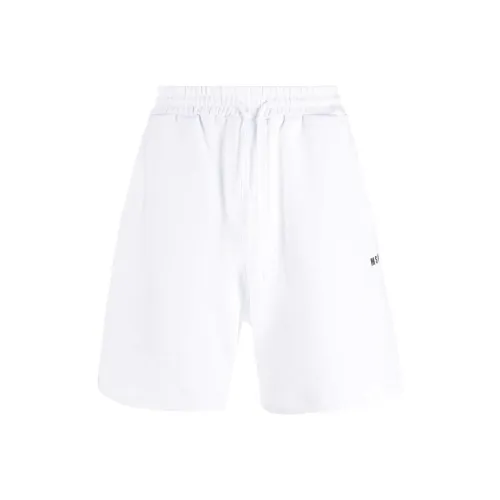MSGM Белый Мужские спортивные шорты