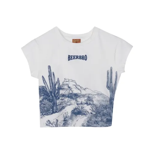 BEERBRO T-Shirt Женская Естественный Белый