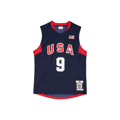 MITCHELL NESS Баскетбольная Джерси Мужская Темно-синяя