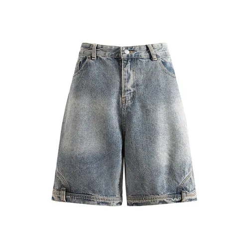 BQODQO Джинсовые шорты Унисекс Light Синий