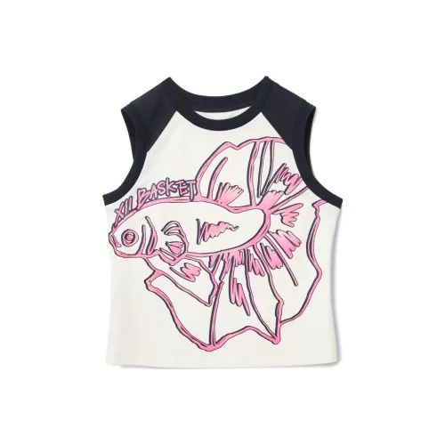 XII BASKET Майка Женская Натуральный Белый