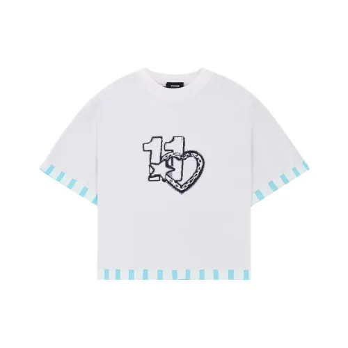 WE11DONE Белый Женские Короткие Топы