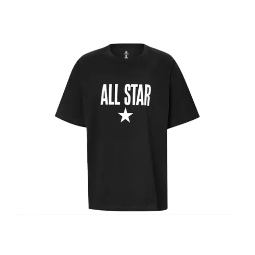 Конверс Комплект с короткими рукавами T-рубашка Женская Черный