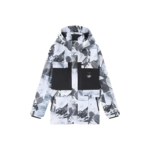 TOREAD SKI Топ Мужской Фантастический Городской GREY С принтом Цветочный дизайн