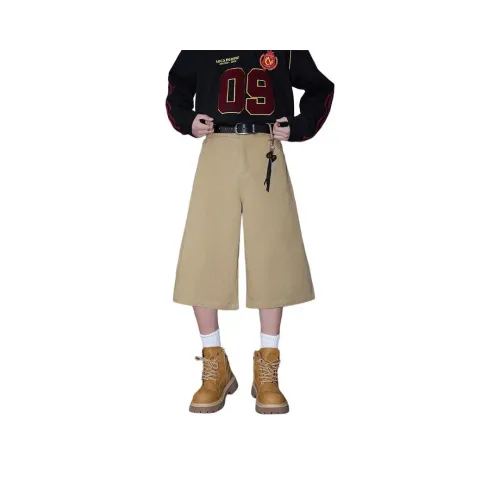 ZUOFEILI Джинсовые шорты Унисекс Хаки