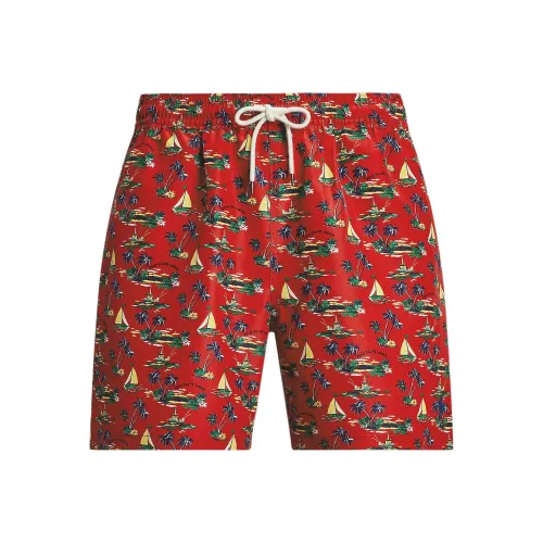 Polo Ralph Lauren Пляжные шорты Мужской Остров Scenery Красный