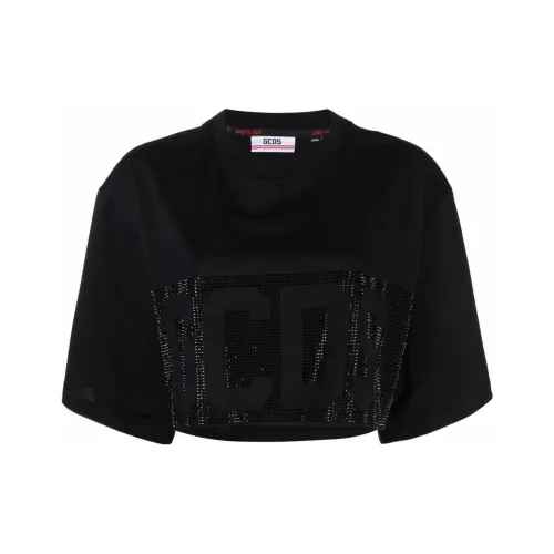 GCDS Черные Женские Короткие Топы
