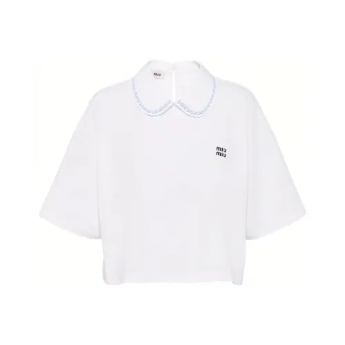MIU MIU FW22 КРОП ТОП Женский Белый
