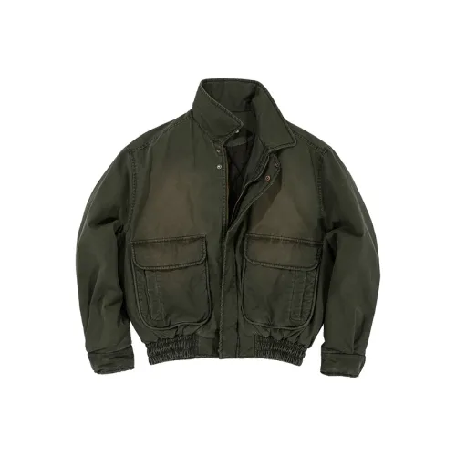 COUNTRY MOMENT Хлопковый пуховик Унисекс Винтаж Murky Зеленый