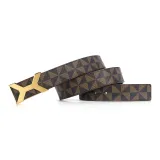 Золотая пряжка, коричневый ремешок