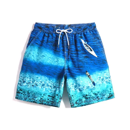 GAILANG Пляжные шорты Мужские Глубокое море Синий