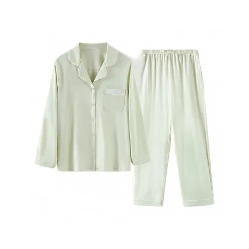 H YXIANG Пижамный комплект женский мятно-зеленый