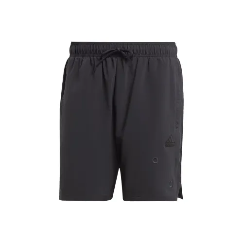 Adidas Вышивка Плетеные шорты Повседневные шорты Мужские Черные