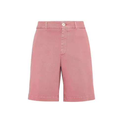 BRUNELLO CUCINELLI Розовые Мужские Повседневные Шорты
