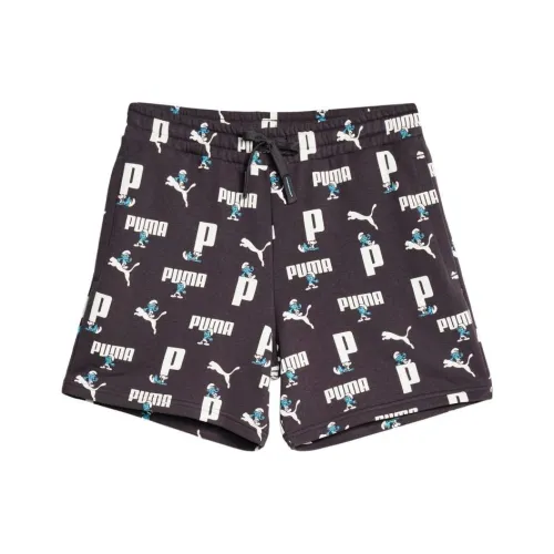 PUMA THE SMURFS Charcoal Black Мужские Повседневные Шорты