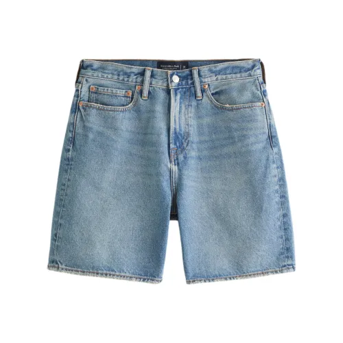 Abercrombie＆Fitch Джинсовые шорты Мужские Синие