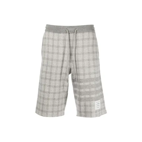 THOM BROWNE Светло-серые мужские спортивные шорты