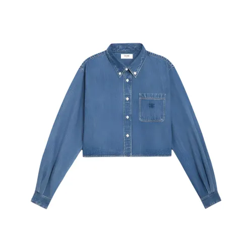 CELINE FW21 CROP TOP Женские Синий