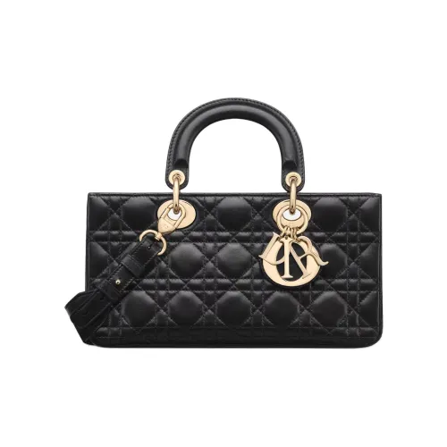 DIOR LADY D Joy Sheepskin Сумка Lady Dior Сумка через плечо Средний Женская Черная