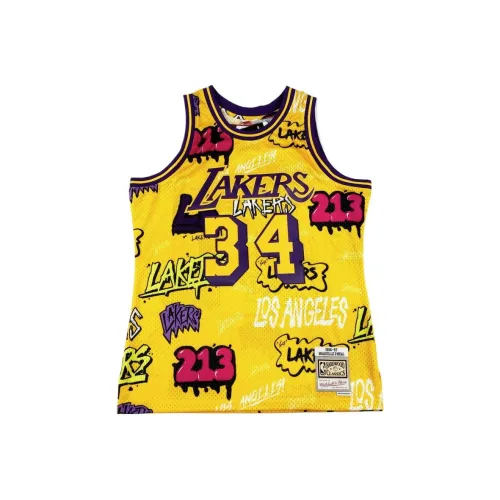 MITCHELL NESS Баскетбольная Джерси Унисекс Желтая