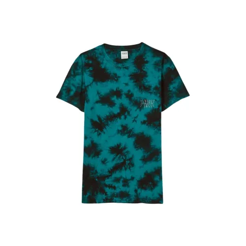 Victoria's Secret T-Shirt Женская Синие Зеленые Tie Dye