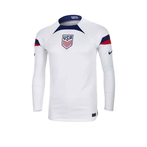 Nike Футбол Джерси Фанатская версия США Домашний Мужской Белый