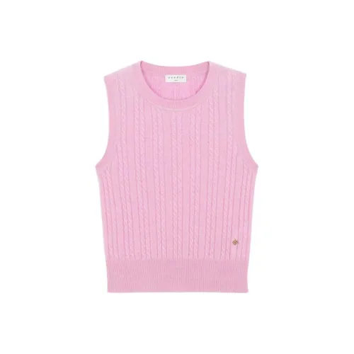 SANDRO Розовые Женские Майки