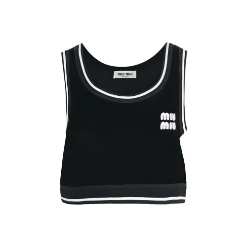 MIU MIU Черные Женские Майки