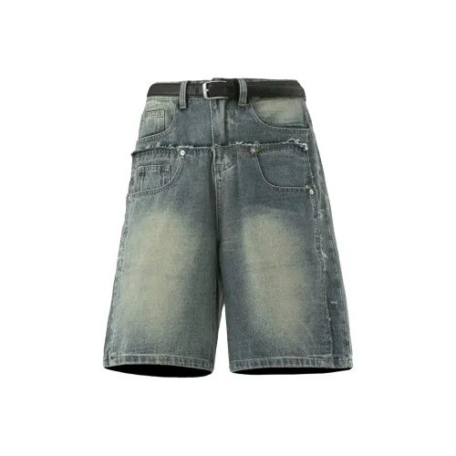 HOKLV Синие Унисекс Джинсовые Шорты