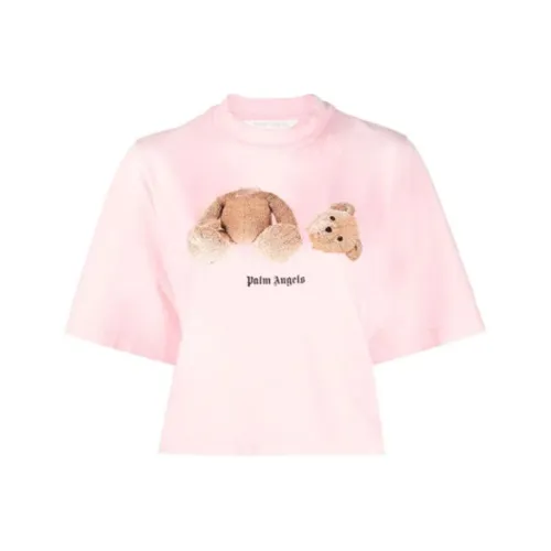 PALM ANGELS Розовые Женские Короткие Топы